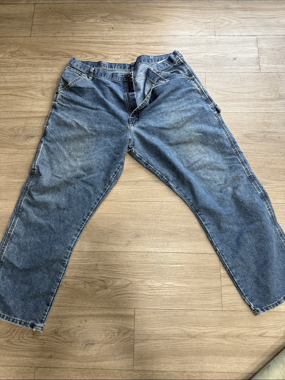 Wrangler Men's Relaxed Fit Denim Jeans - Faded Blue